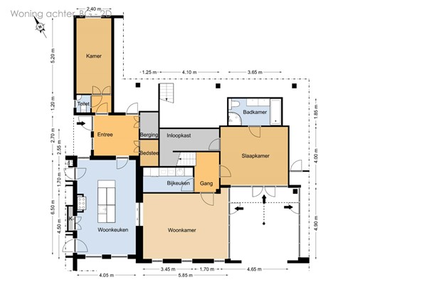 Floorplan - Sigerswâld 15, 9263 TW Garyp